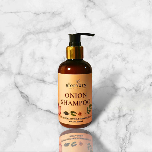 BioRyzen Red Onion Pearl Shampoo – Hair Fall Control & Hair Growth Formula (200ml)