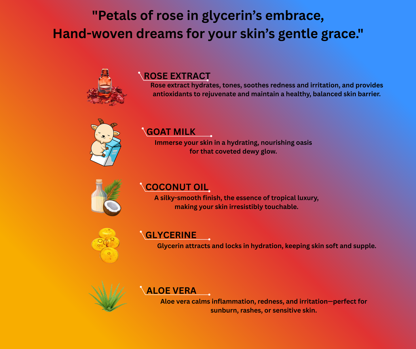 BioRyzen Rose Glycerin Handmade Soap – 100g (Combo 3+1 Free = 400gm) | Natural Moisturizing Ayurvedic Soap for Soft & Glowing Skin (With Jute Bag)