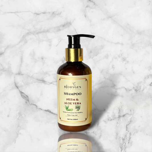 BioRyzen Onion Hair Oil + Neem & Aloe Vera Shampoo Combo – Anti Dandruff & Hair Growth Duo