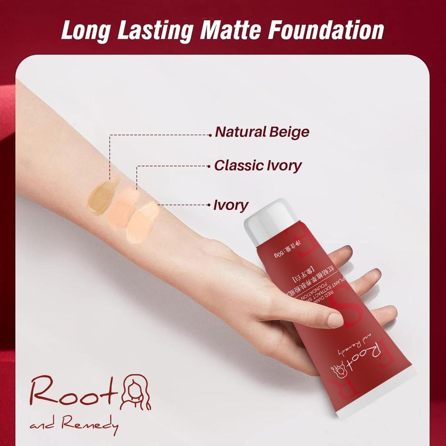 Red Diamond Plant Extract Skin Liquid Foundation 100g (Buy 1 get 1 Free) Summer offer