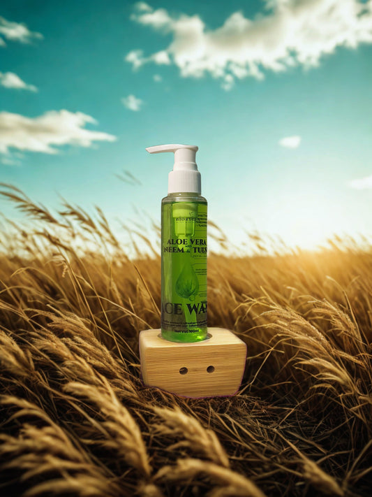 BioRyzen Aloe Vera, Neem & Tulsi Herbal Face Wash – 100ml | Natural Cleansing Face Wash for Clear & Fresh Skin